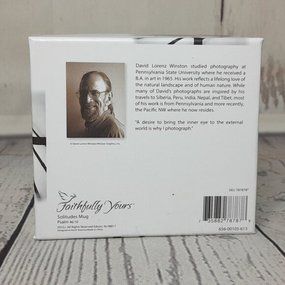 Coffee Mug Cup Faithfully Yours Psalm 46:10 David Lorenz Winston With Box - Picture 11 of 12